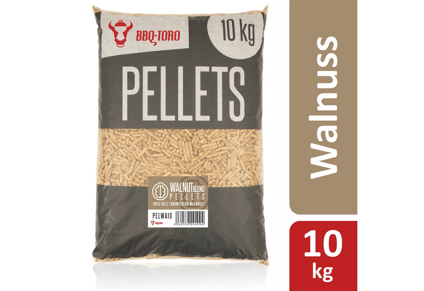 BBQ-Toro Aromabox Walnut Blend Pellets aus 100% Holz (vorwiegend Walnuss), 10kg von BBQ-Toro
