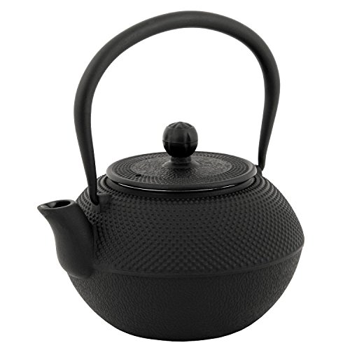 BBQ-Toro Asiatische Gusseisen Teekanne 1,2 L | mit Edelstahlsieb | Teekessel | Eisen-Kanne | Asia Japan Style von BBQ-Toro