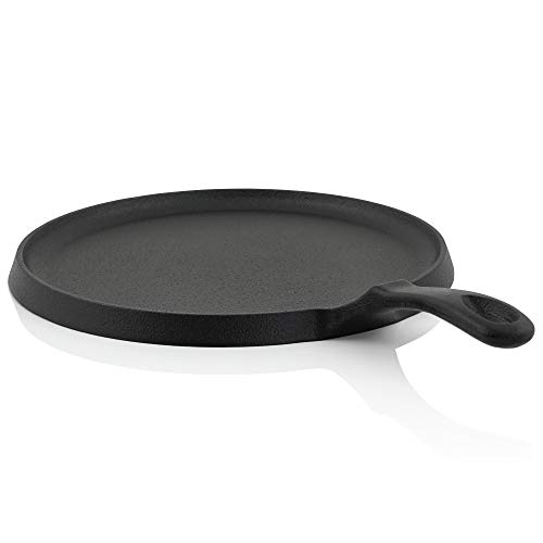 BBQ-Toro Crêpes Pfanne aus Gusseisen I Ø 26 cm Pfannkuchenpfanne für Grill I schwarz I bereits eingebrannt und induktionsgeeignet I Pancake Pan für Pfannkuchen I Grillpfanne von BBQ-Toro