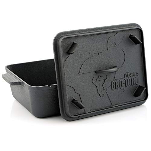 BBQ-Toro Dutch Oven Brotbacktopf I Gusseisen Kochtopf Gusstopf I 5,5 Liter I preseasoned - bereits eingebrannt I Bräter mit Deckel I DOSQ4 Backtopf BBQ-Toro Dutch Oven Brotbacktopf I Gusseisen Kochtopf Gusstopf I 5,5 Liter I preseasoned - bereits eingebrannt I Bräter mit Deckel I DOSQ4 Backtopf von BBQ-Toro