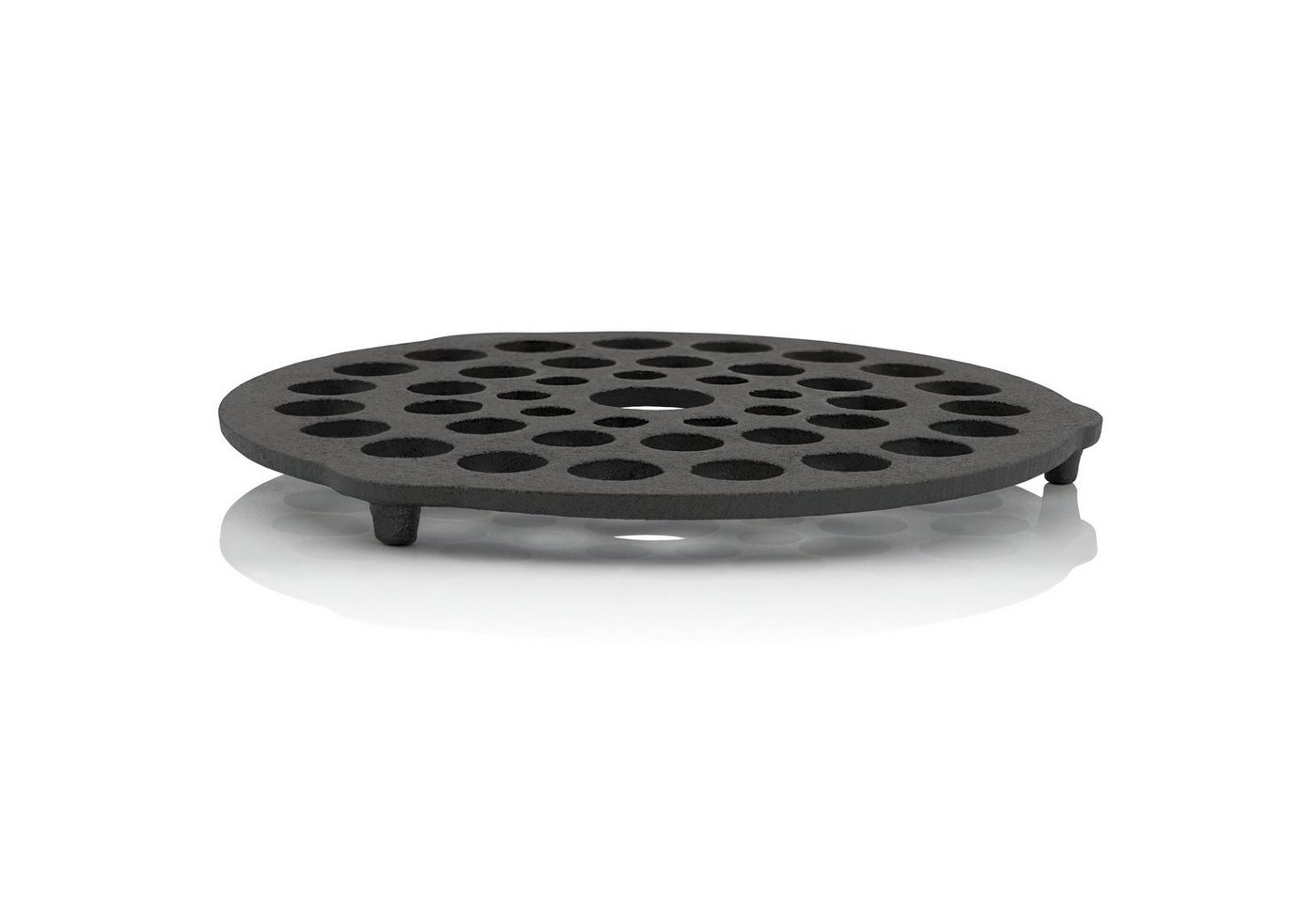 BBQ-Toro Grillrost Dutch Oven Einsatz aus Gusseisen, Dreibein Pfannenknecht, preseasoned von BBQ-Toro