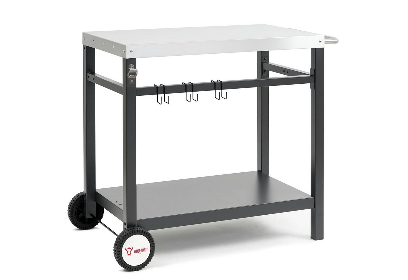BBQ-Toro Grillablagetisch Grillwagen 85x50x81 cm, Beistelltisch Rollwagen zum Grillen BBQ-Toro Grillablagetisch Grillwagen 85x50x81 cm, Beistelltisch Rollwagen zum Grillen von BBQ-Toro