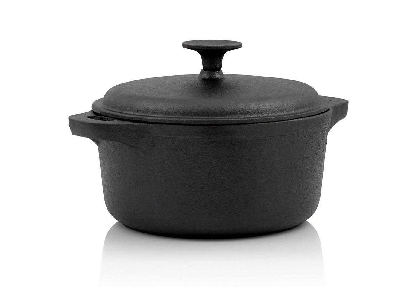 BBQ-Toro Bräter Gusseisen Cocotte, 4 Liter, Ø 22,5 cm, rund, Bräter mit Deckel, Gusseisen von BBQ-Toro