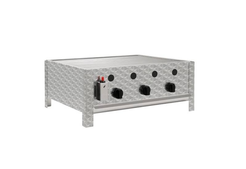 BBQ-Toro Gasgrill Edelstahl Gastrobräter 3-flammig, 64 x 52 x 27 cm, Gastrogasgrill von BBQ-Toro