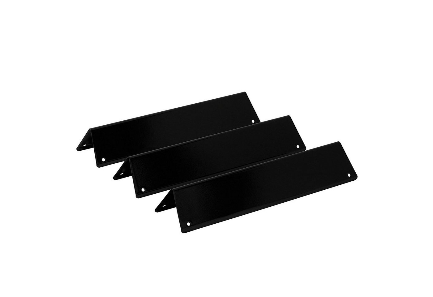 BBQ-Toro Gasgrill porzellanemaillierte Flammenverteiler Set (3 Stück), 38,8 x 8,7cm von BBQ-Toro