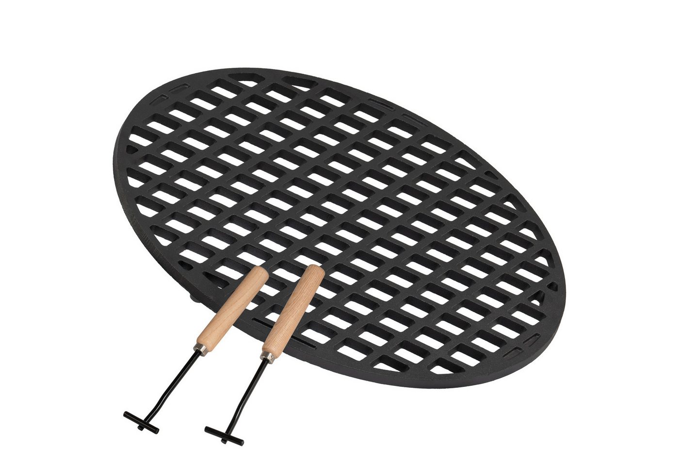 BBQ-Toro Grillrost Gusseisen Grillrost Ø 54 cm, für Ø 57 cm Kugelgrill, bereits eingebran (1-St) von BBQ-Toro