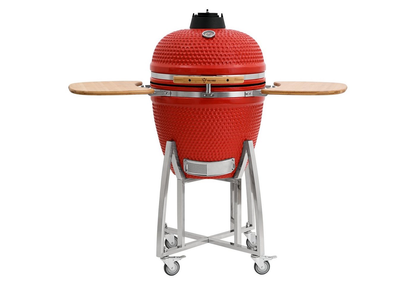 BBQ-Toro Keramikgrill Kamado Grill Holzkohlegrill Ø 52 cm KURO", rot, Keramikgrill" von BBQ-Toro