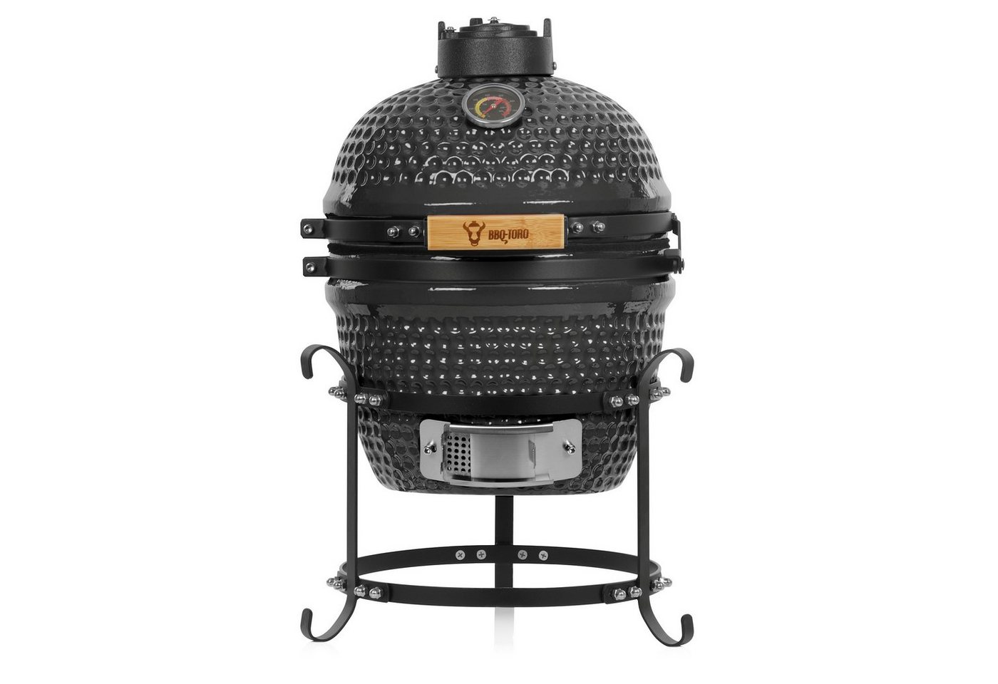 BBQ-Toro Keramikgrill Kamado Holzkohlegrill Ø 32 cm HAIIRO" mit Grillrost und Thermometer" von BBQ-Toro