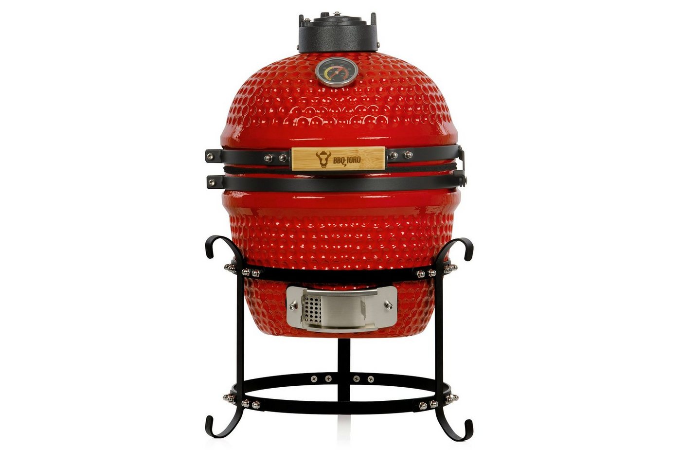 BBQ-Toro Keramikgrill Kamado Holzkohlegrill Ø 32 cm HAIIRO" mit Grillrost und Thermometer" von BBQ-Toro