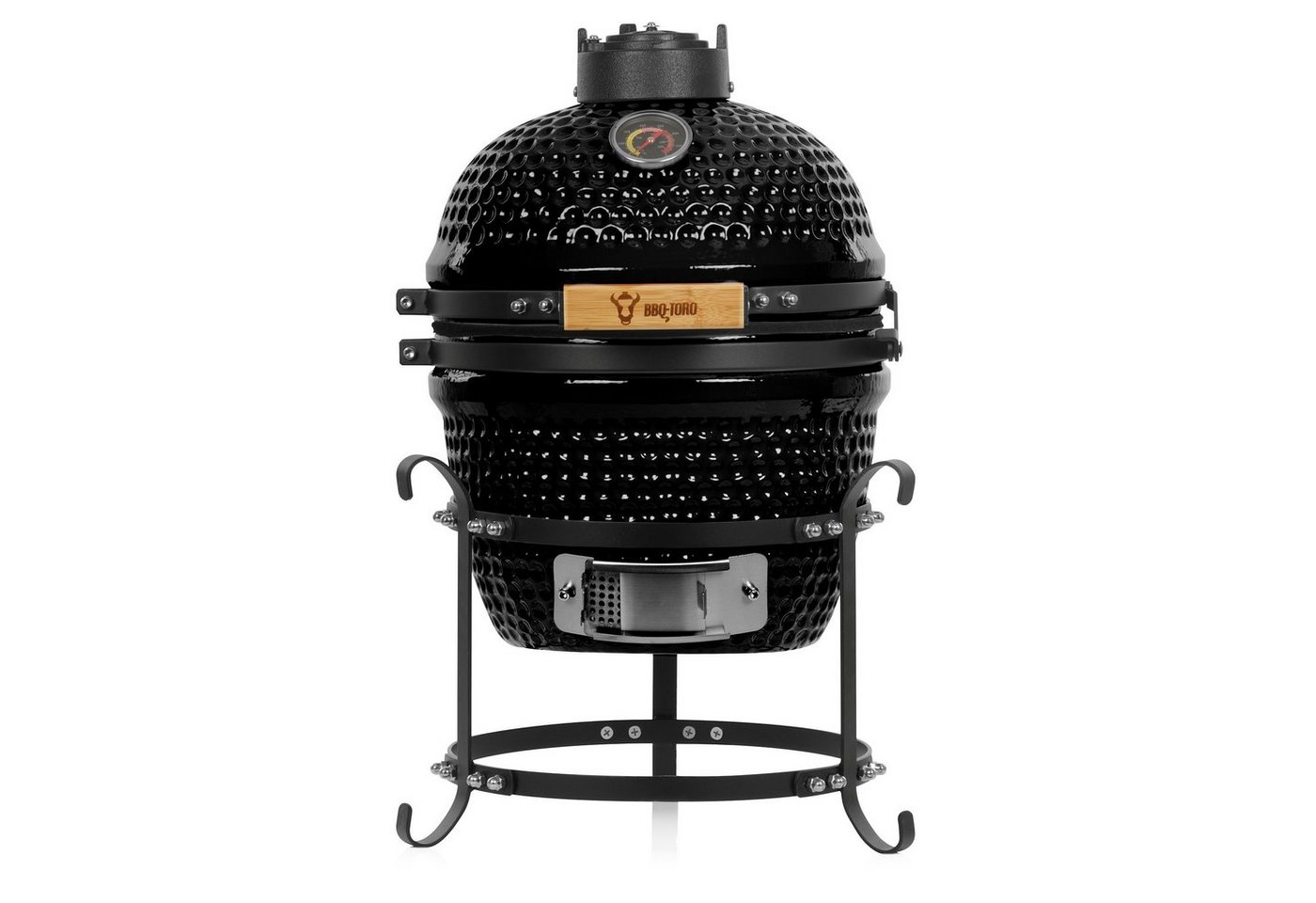 BBQ-Toro Keramikgrill Kamado Holzkohlegrill Ø 32 cm HAIIRO" mit Grillrost und Thermometer" von BBQ-Toro