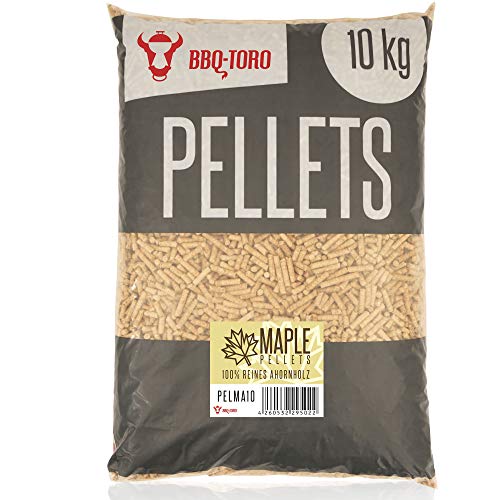 BBQ-Toro Maple Pellets aus 100% Ahornholz | Ahornpellets für Grill, Smoker, Pellet-Pizzaofen und Heizungsanlagen | Grillpellets von BBQ-Toro