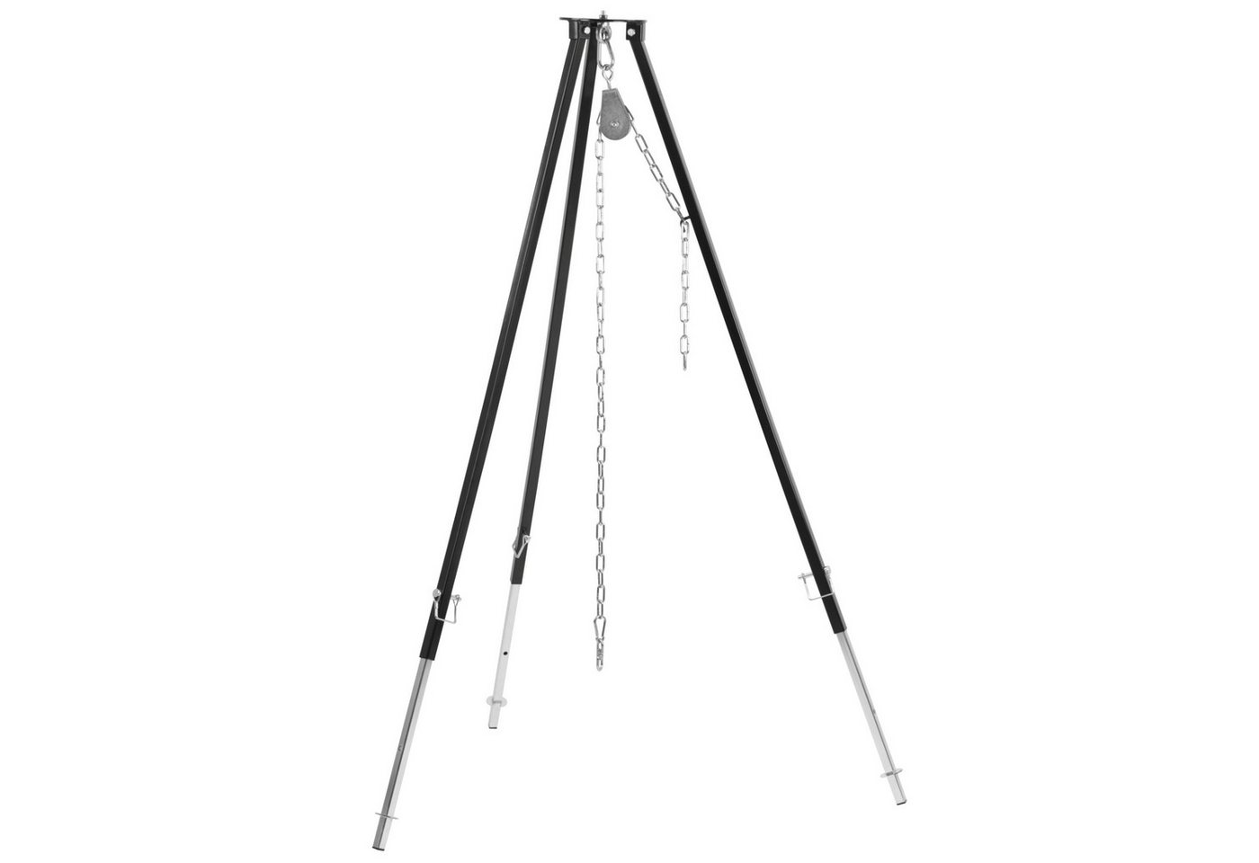 BBQ-Toro Schwenkgrill Dreibein Grill, 110 - 175 cm, Schwarz, Dreibein für Feuerschale, Tragkraft von 30 kg BBQ-Toro Schwenkgrill Dreibein Grill, 110 - 175 cm, Schwarz, Dreibein für Feuerschale, Tragkraft von 30 kg von BBQ-Toro