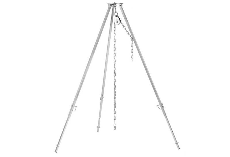 BBQ-Toro Schwenkgrill Edelstahl Dreibein Grill, 110 - 175 cm, Dreibein für Feuerschale, Tragkraft von 35 kg von BBQ-Toro