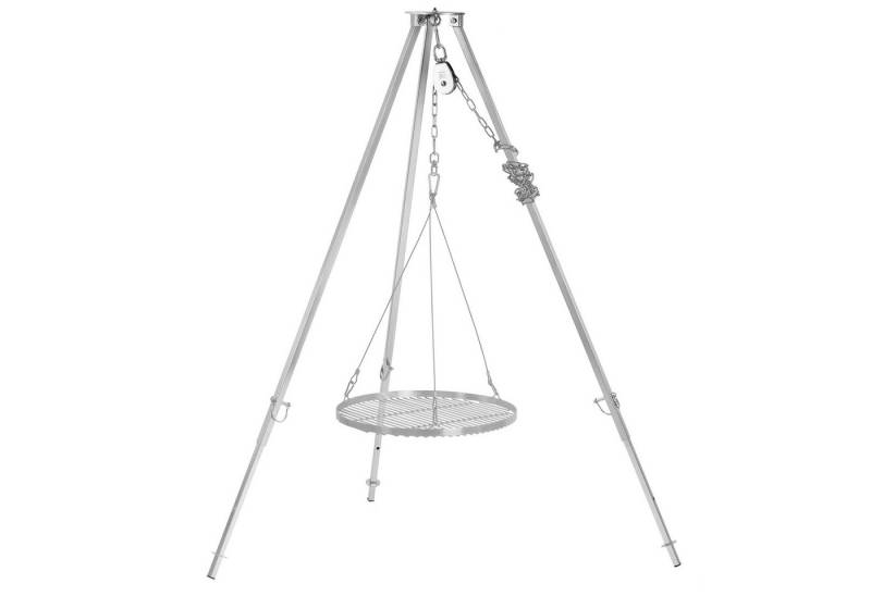 BBQ-Toro Schwenkgrill Edelstahl Dreibein Grill mit Ø 50 cm Grillrost, 110 - 175 cm von BBQ-Toro