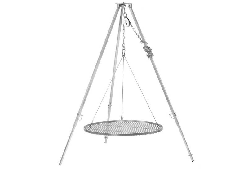 BBQ-Toro Schwenkgrill Edelstahl Dreibein Grill mit Ø 80 cm Grillrost, 110 - 175 cm von BBQ-Toro