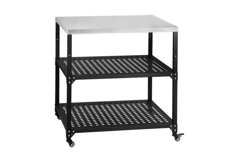 BBQ-Toro Servierwagen Grillwagen 80 x 80 x 83 cm, Schwarz, Grilltisch mit großer Arbeitsfläc von BBQ-Toro