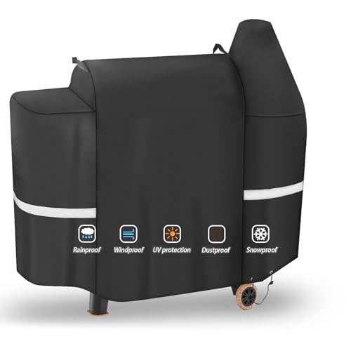 142,2 cm Grillabdeckung für Pit Boss 820 850 Deluxe Serie 820 Pro, 820D, 820FB, 820PB, Premium Holzpellet Smoker für Z Grill 700 Smoker Pellet, Heavy Duty und wasserdichte Grillabdeckung Ersatz 142,2 cm Grillabdeckung für Pit Boss 820 850 Deluxe Serie 820 Pro, 820D, 820FB, 820PB, Premium Holzpellet Smoker für Z Grill 700 Smoker Pellet, Heavy Duty und wasserdichte Grillabdeckung Ersatz von BBQ-Yummy