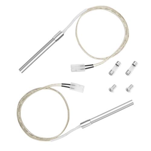 BBQ-Yummy 2 Pack Grill Hot Rod Ignitor Kit Ersatzteile für Pit Boss, Pellet Grill Zündstab Heizelement Hot Igniter Kits Kompatibel mit Traeger & Camp Chef Grill, mit 2 Sicherungen BBQ-Yummy 2 Pack Grill Hot Rod Ignitor Kit Ersatzteile für Pit Boss, Pellet Grill Zündstab Heizelement Hot Igniter Kits Kompatibel mit Traeger & Camp Chef Grill, mit 2 Sicherungen von BBQ-Yummy