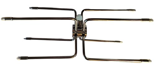 BBQNovation Hochwertige Doppelseitige Edelstahl-Fleischgabel – Rostfrei & Vielseitig, Ideal als Fleischklammer und Fleischnadeln für Grillspieß Rotisserie BBQNovation Hochwertige Doppelseitige Edelstahl-Fleischgabel – Rostfrei & Vielseitig, Ideal als Fleischklammer und Fleischnadeln für Grillspieß Rotisserie von BBQNovation