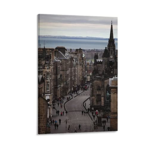 BBSYDH Bilder Wohnzimmer Modern 50 * 70cm Senza Cornice Poster della città vecchia di Edimburgo e arte della parete Arredamento moderno della camera da letto della famiglia BBSYDH Bilder Wohnzimmer Modern 50 * 70cm Senza Cornice Poster della città vecchia di Edimburgo e arte della parete Arredamento moderno della camera da letto della famiglia von BBSYDH
