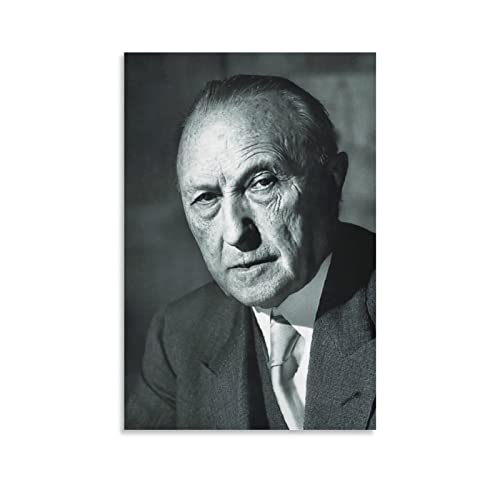BBSYDH Leinwand Druck Poster 30 * 50cm Senza Cornice Konrad Adenauer Poster Tela Wall Art Print Room Decor Estetica per camera da letto Home Living von BBSYDH
