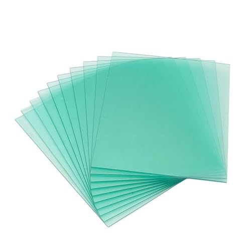BBTISG 10 Stück Schweißhelm Außenersatz, Schutzplatte Ersatzlinse Außenschutzlinse Filterabdeckungen zum Schweißen (120 x 95 mm) von BBTISG