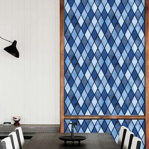 BBTISG 2 Stück Fensterfolie Buntglas Fensterfolie, 45 x 100cm 3D Bunt Sichtschutzfolie für Badezimmer, Duschtürverkleidungen (Stil 2) von BBTISG