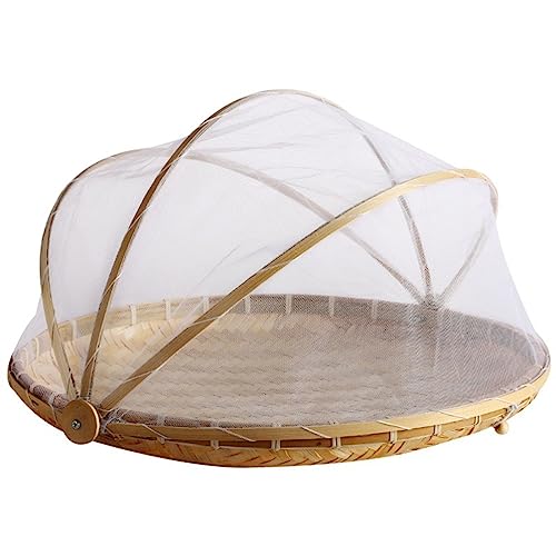 BBTISG Abdeckhaube für Lebensmittel aus Netzstoff Zusammenklappbar Fliegenhaube Lebensmittel Faltbare Obstkorb für Essen, Obst, BBQ (40 x 24 cm) von BBTISG