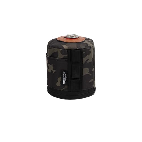 BBTISG Gaskanister Abdeckung, Outdoor Camping Kraftstoffkanister Flach Gasflasche Tank Protector Cover Kraftstoffkanister Flache Gasflasche Tank Protector Cover Bag (Schwarz, L) von BBTISG