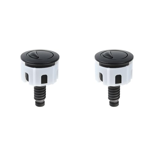 BBTISG 2 Stück WC Spültaste Doppelspülung WC Spülkasten Druckknopf Montage für Spülkastentank WC Spülknopf Ersatzzubehör für Badezimmer WC Wassertank Reparatur (Schwarz) BBTISG 2 Stück WC Spültaste Doppelspülung WC Spülkasten Druckknopf Montage für Spülkastentank WC Spülknopf Ersatzzubehör für Badezimmer WC Wassertank Reparatur (Schwarz) von BBTISG