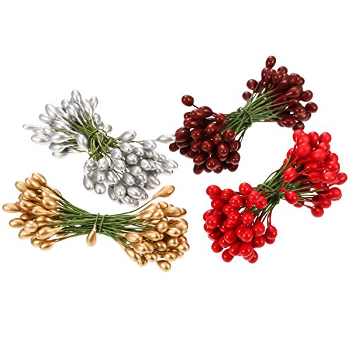 400 Stück Mehrfarbig Künstliche Holly Beeren Weihnachten Gefälschte Frucht Beeren auf 200 Stück Draht Stems für Christbaumschmuck Kranz Handwerk Verwenden Hochzeitsfest Bevorzugung 400 Stück Mehrfarbig Künstliche Holly Beeren Weihnachten Gefälschte Frucht Beeren auf 200 Stück Draht Stems für Christbaumschmuck Kranz Handwerk Verwenden Hochzeitsfest Bevorzugung von BBTO