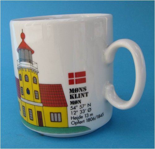 Leuchtturm Becher Møns Klint Dänemark Leuchtturmbecher maritim Kaffeebecher Teetasse Mons von BBV