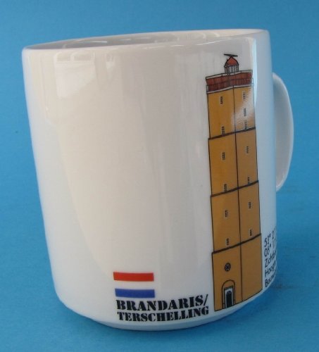 Leuchtturm Becher Terschelling Brandaris Holland Niederlande Leuchtturmbecher maritim Kaffeebecher Teetasse von BBV