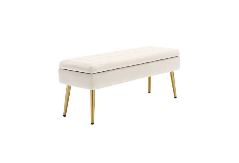 BBWL Bank Minimalistische Aufbewahrungsbank mit goldenen Metallbeinen von BBWL