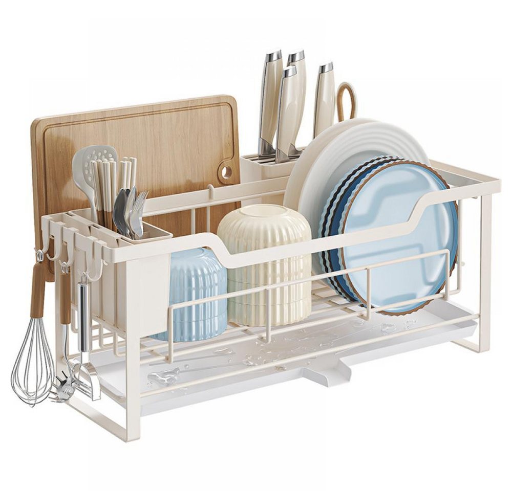 BBWL Küchenregal Küchen-Abtropfgestell schmal für platzsparende Organisation, Geschirraufbewahrung, mit Messerblock, Besteckhalter, Schneidebrettablage und abnehmbarer Abtropfschale BBWL Küchenregal Küchen-Abtropfgestell schmal für platzsparende Organisation, Geschirraufbewahrung, mit Messerblock, Besteckhalter, Schneidebrettablage und abnehmbarer Abtropfschale von BBWL