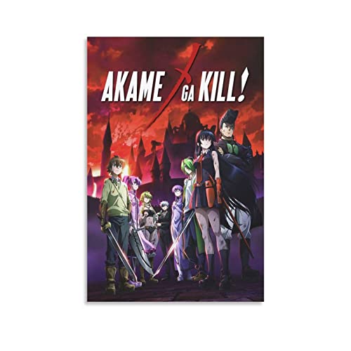 BBZL Akame Ga Kill Anime Poster Leinwand Kunst Dekoratives Gemälde Bild Druck Modern Familie Junge Mädchen Schlafzimmer Wohnzimmer Dekoration Wanddekoration Poster 30 x 45 cm von BBZL