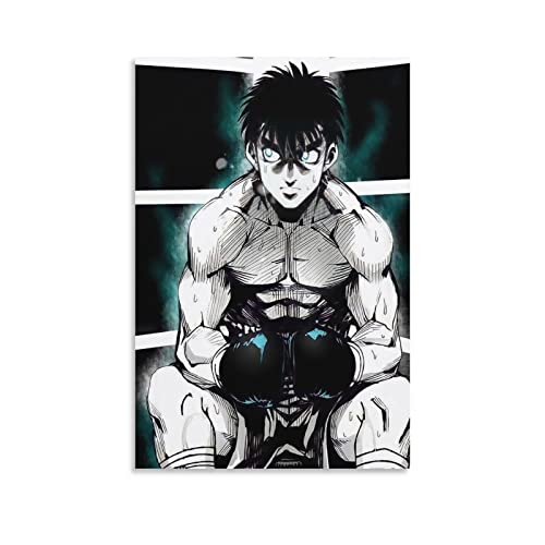 BBZL Hajime No Ippo Anime-Poster Leinwand Kunst Dekoratives Gemälde Bild Druck Modern Familie Junge Mädchen Schlafzimmer Wohnzimmer Dekoration Wanddekoration Poster 50 x 75 cm von BBZL