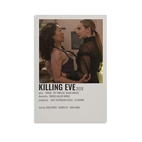 BBZL Killing Eve TV-Serie Poster Leinwand Kunst Dekoratives Gemälde Bild Druck Modern Familie Junge Mädchen Schlafzimmer Wohnzimmer Dekoration Wanddekoration Poster 40 x 60 cm von BBZL