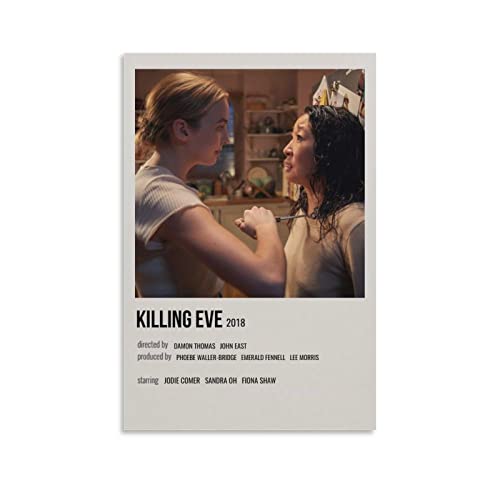 BBZL Killing Eve TV-Serie Poster Leinwand Kunst Dekoratives Gemälde Bild Druck Modern Familie Junge Mädchen Schlafzimmer Wohnzimmer Dekoration Wanddekoration Poster 40 x 60 cm von BBZL