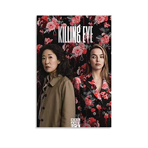 BBZL Killing Eve TV-Serie Poster Leinwand Kunst Dekoratives Gemälde Bild Druck Modern Familie Junge Mädchen Schlafzimmer Wohnzimmer Dekoration Wanddekoration Poster 40 x 60 cm von BBZL