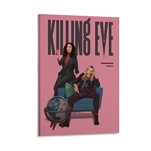 BBZL Killing Eve TV-Serie Poster Leinwand Kunst Dekoratives Gemälde Bild Druck Modern Familie Junge Mädchen Schlafzimmer Wohnzimmer Dekoration Wanddekoration Poster 40 x 60 cm von BBZL