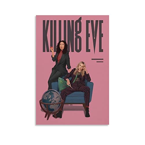 BBZL Killing Eve TV-Serie Poster Leinwand Kunst Dekoratives Gemälde Bild Druck Modern Familie Junge Mädchen Schlafzimmer Wohnzimmer Dekoration Wanddekoration Poster 50 x 75 cm von BBZL