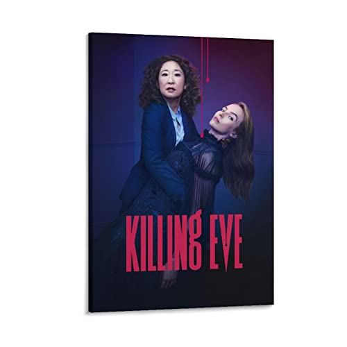 BBZL Killing Eve TV-Serie Poster Leinwand Kunst Dekoratives Gemälde Bild Druck Modern Familie Junge Mädchen Schlafzimmer Wohnzimmer Dekoration Wanddekoration Poster 60 x 90 cm von BBZL