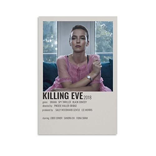 BBZL Killing Eve TV-Serie Poster Leinwand Kunst Dekoratives Gemälde Bild Druck Modern Familie Junge Mädchen Schlafzimmer Wohnzimmer Dekoration Wanddekoration Poster 60 x 90 cm von BBZL