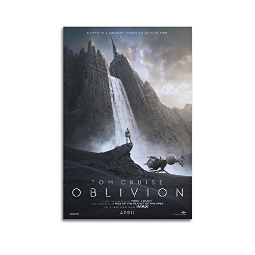 BBZL Oblivion Filmposter auf Leinwand, Kunst, dekorativer Gemälde, Bilddruck, moderne Familie, Jungen, Mädchen, Schlafzimmer, Wohnzimmer, Dekoration, Wanddekoration, Poster, 60 x 90 cm von BBZL