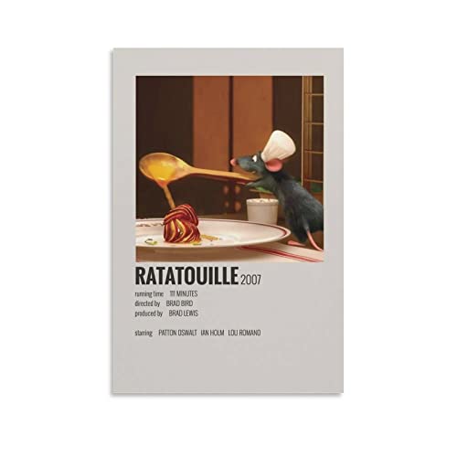 BBZL Ratatouille Poster Leinwand Kunst Dekorative Gemälde Bild Druck Modern Familie Junge Mädchen Schlafzimmer Wohnzimmer Dekoration Wanddekoration Poster 30 x 45 cm von BBZL