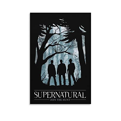 BBZL Supernatural TV-Serie Poster Leinwand Kunst Dekoratives Gemälde Bild Druck Modern Familie Junge Mädchen Schlafzimmer Wohnzimmer Dekoration Wanddekoration Poster 08x12inch (20x30cm) von BBZL