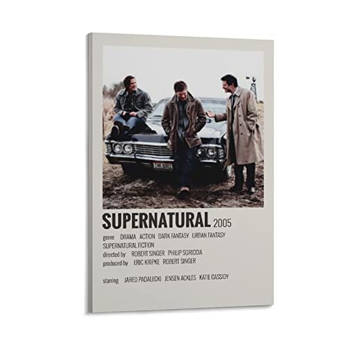 BBZL Supernatural TV-Serie Poster Leinwand Kunst Dekoratives Gemälde Bild Druck Modern Familie Junge Mädchen Schlafzimmer Wohnzimmer Dekoration Wanddekoration Poster 08x12inch (20x30cm) von BBZL