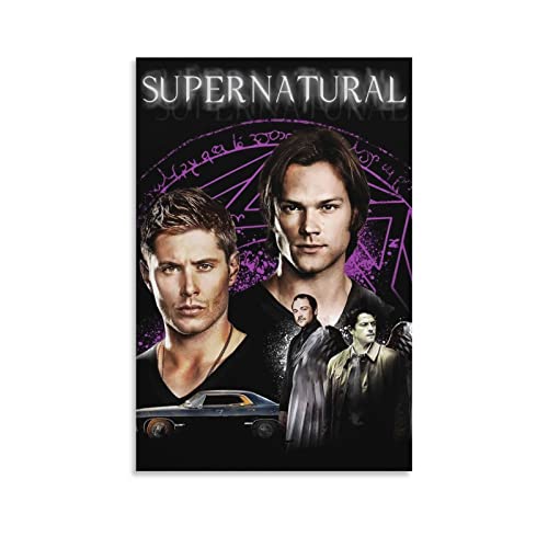 BBZL Supernatural TV-Serie Poster Leinwand Kunst Dekoratives Gemälde Bild Druck Modern Familie Junge Mädchen Schlafzimmer Wohnzimmer Dekoration Wanddekoration Poster 40 x 60 cm von BBZL