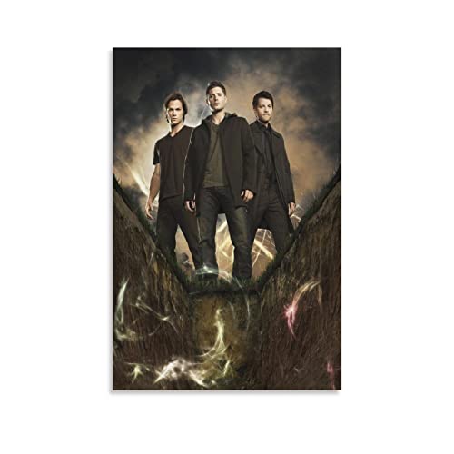 BBZL Supernatural TV-Serie Poster Leinwand Kunst Dekoratives Gemälde Bild Druck Modern Familie Junge Mädchen Schlafzimmer Wohnzimmer Dekoration Wanddekoration Poster 40 x 60 cm von BBZL